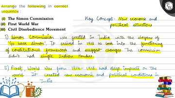 Arrange the following in correct sequence :