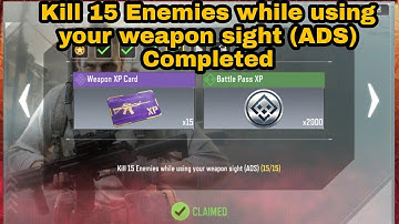How to Kill 15 Enemies while using your weapon sight (ADS) in COD Mobile