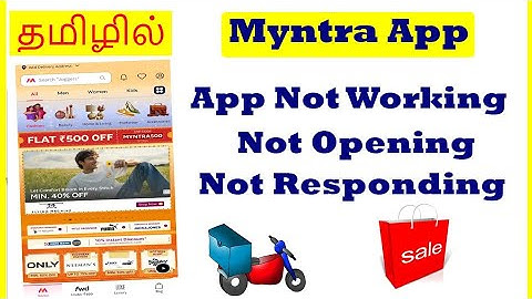 How to Fix Myntra shopping App Problems in Android Mobile Tamil | VividTech