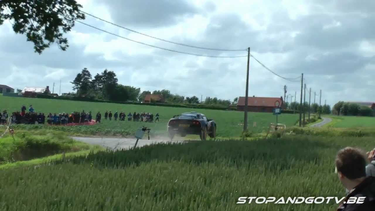 Lotus Exige R-GT rally car Geko Ypres Rally 2012 - YouTube