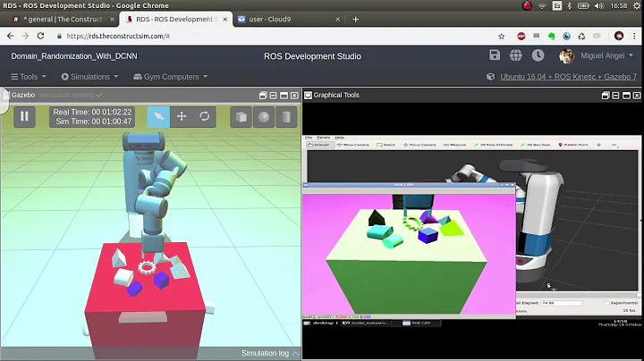 Domain Randomization for Transferring Deep Neural Networks from Gazebo to Real World Using ROS