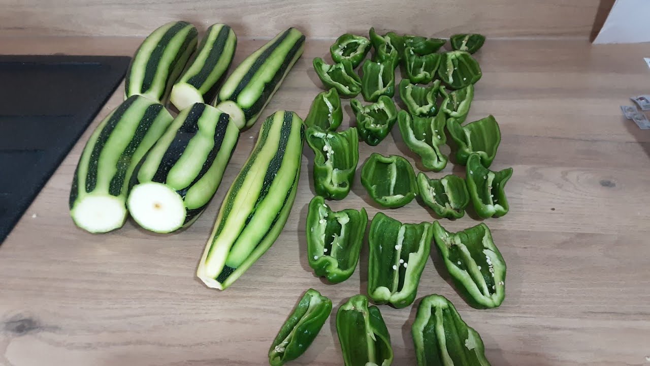 congeler des poivrons et des courgettes YouTube