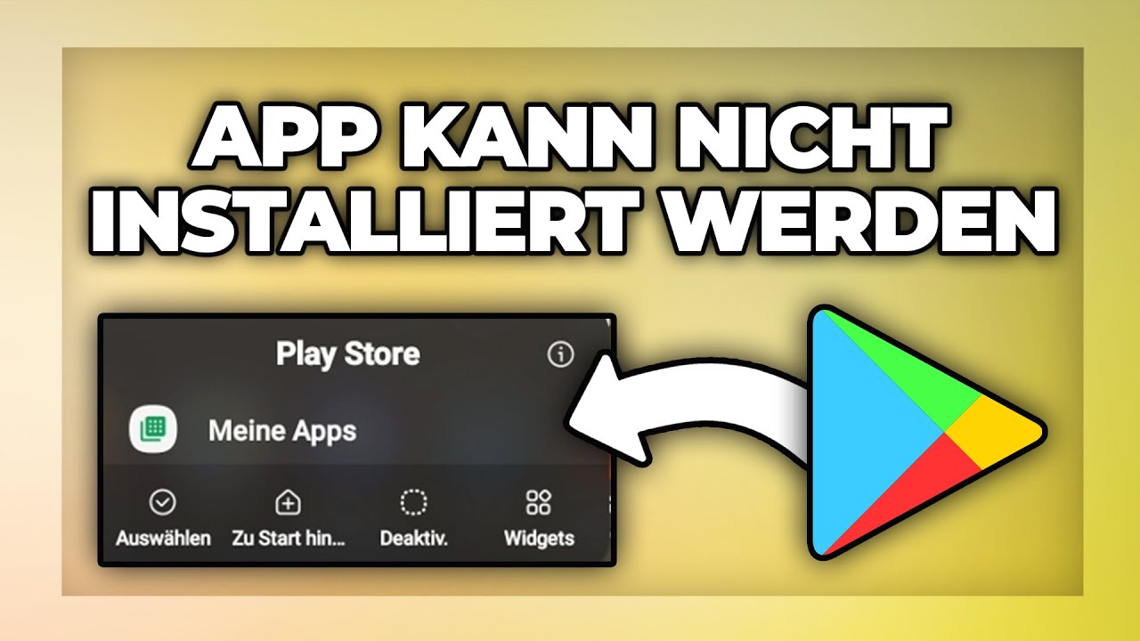 App kann nicht im Google Play Store installiert werden Problem - Lösung ...