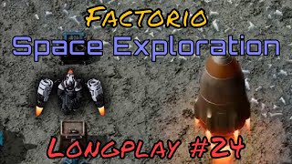 Factorio Space Exploration Longplay #24 - CME Defenses, Fetch Quests, Catastrophic Loss of...