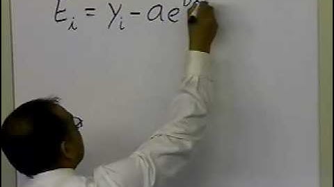 Chapter 06.04: Lesson: Exponential Model Regression: Derivation: Part 1 of 2