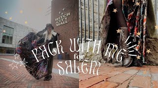 PACK WITH ME FOR SALEM / what I'm wearing to the Fiber Witch Festival