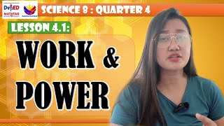 Work & Power | Q4. Science 8. DepEd MATATAG