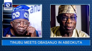 Tinubu Meets With Former Obasanjo In Abeokuta