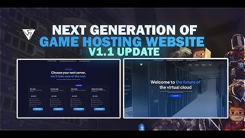 Next Cloud Game Hosting Website Template V1.1 [NEW UPDATE] ⭐