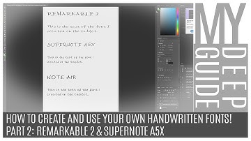 How To Create And Use Handwritten Fonts, Part 2: Remarkable 2 & Supernote A5X