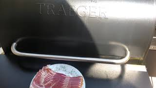 Cooking bacon on my Traeger pellet grill