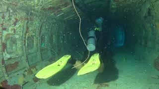 Wreck Diving in Aruba - Airplane Wreck Penetration Dive in the Caribbean
