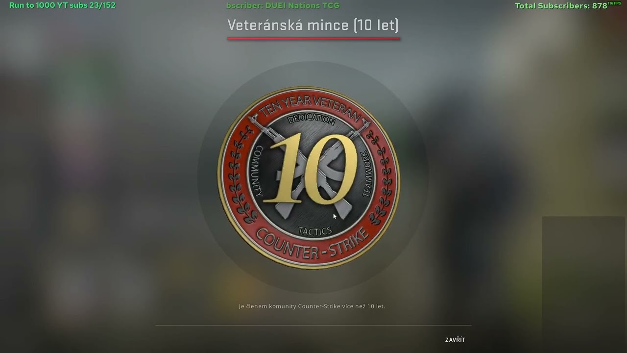 🍀CS:GO 10 Years Veteran coin - Counter-Strike: Global Offensive🍀