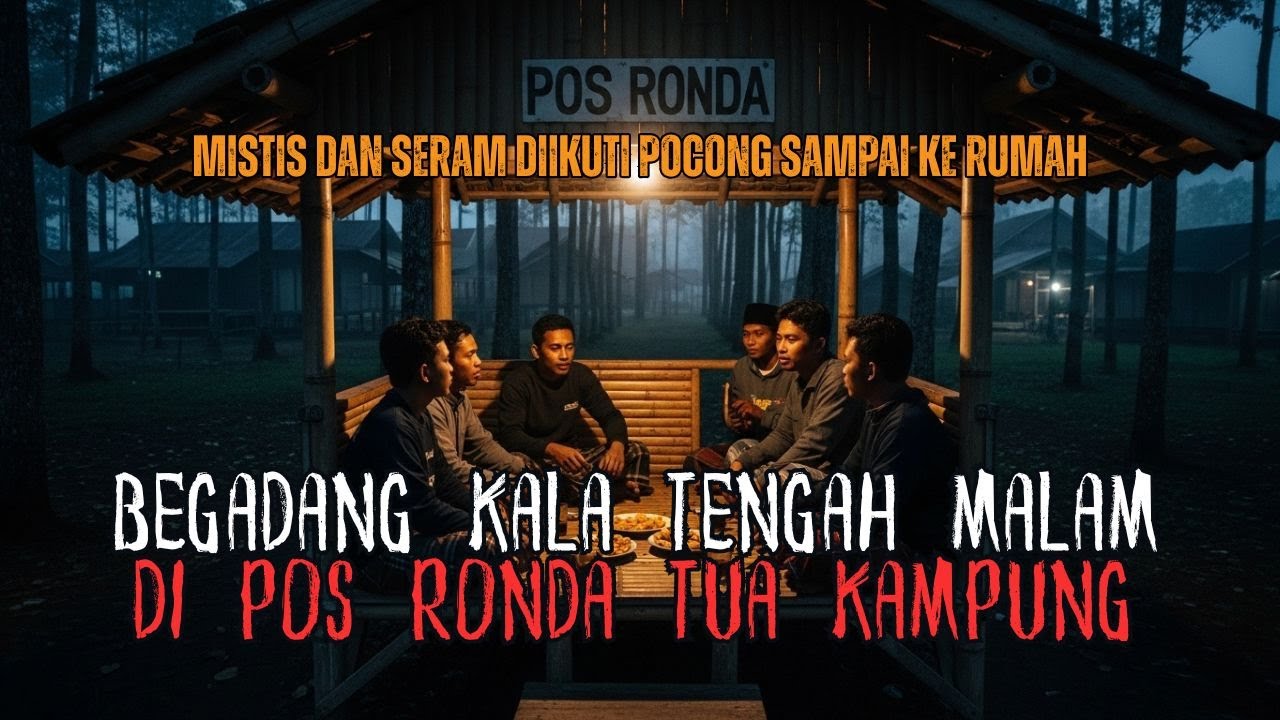 MENCEKAM MENJELANG TENGAH MALAM DI KAMPUNG! MISTIS BEGADANG DI POS RONDA TUA DI TENGAH KAMPUNG
