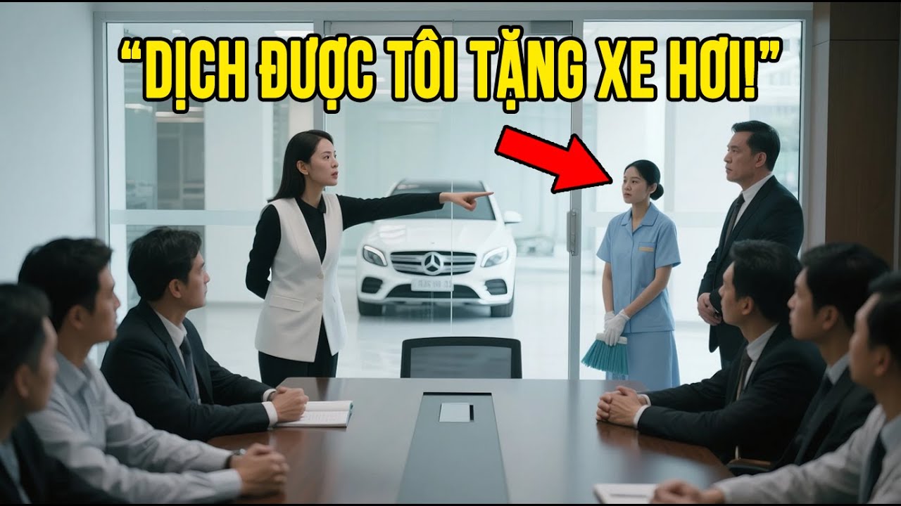 Nữ Tỷ Phú Chỉ Vào Cô Lao Công “Dịch Được Tôi Tặng Xe Hơi!” — Và Cái Gật Đầu Khiến Bà Sốc Nặng