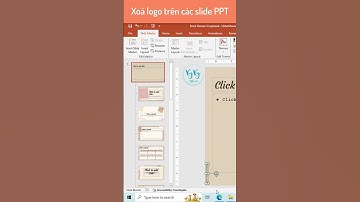Cách xoá logo trên các mẫu slide PowerPoint #short I  Vy Vy Official