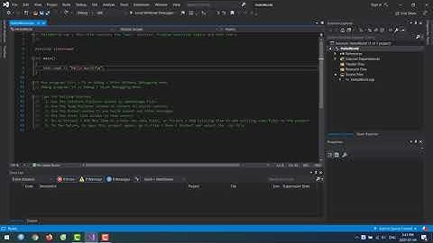 Làm quen với giao diện của Visual Studio