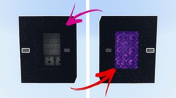 [ON/OFF] Toggleable Nether Portal in MCPE [Redstone Tutorial]