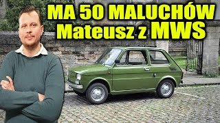 Mateusz ma w swojej kolekcji 50 Fiatów 126p!