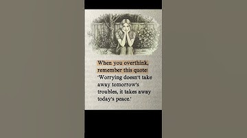 Overthinking Too Much? 🧠 | This Quote Will Change Your Mindset Instantly!