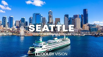 Seattle 4K UHD Scenic Relaxation | Explore Coastal Skies & Cinematic Vibes