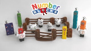 Numberblock Math Link Cube Sheep Farm Activity Set | Best Kids Math Video Multiplication & Addition