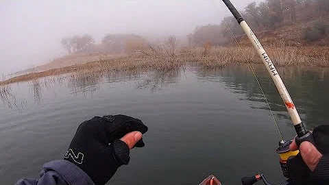 What REAL WINTER bass fishing looks like