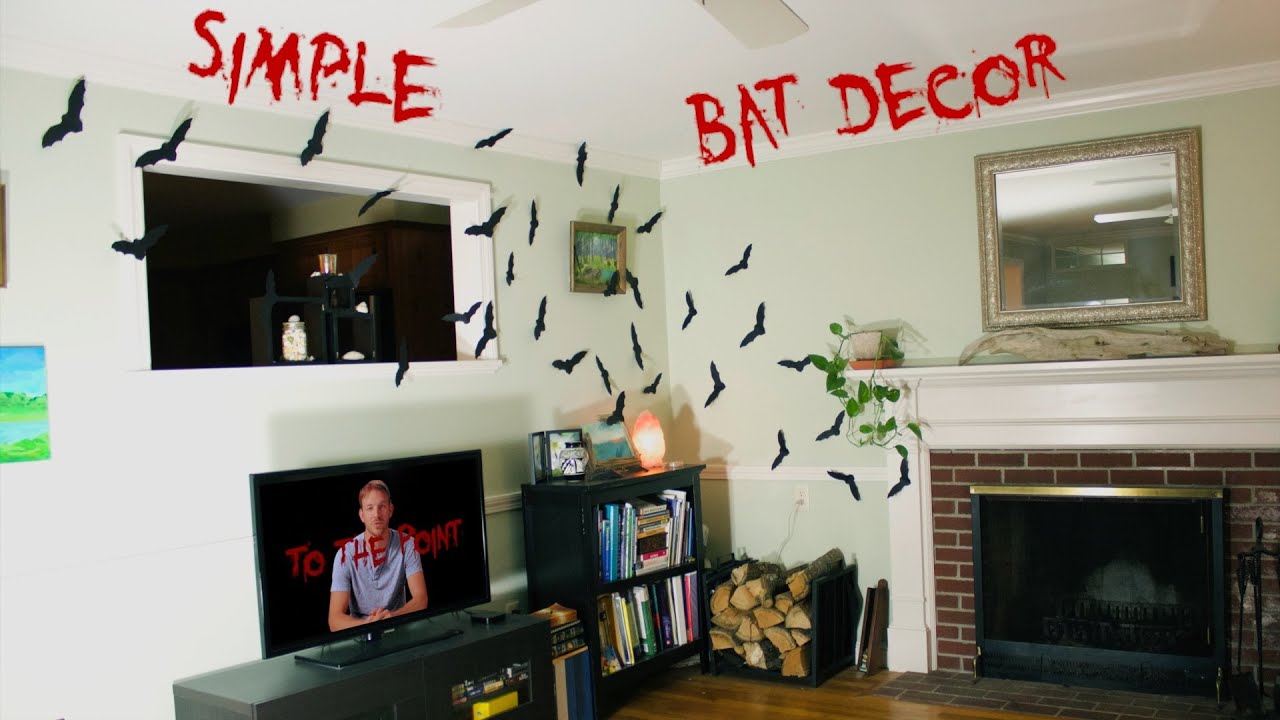 diy halloween bat decorations fast easy cheap 2014 youtube