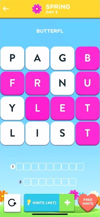 Wordbrain 2 Spring Challenge Day 3 Answers Cheats For Wordbrain 2