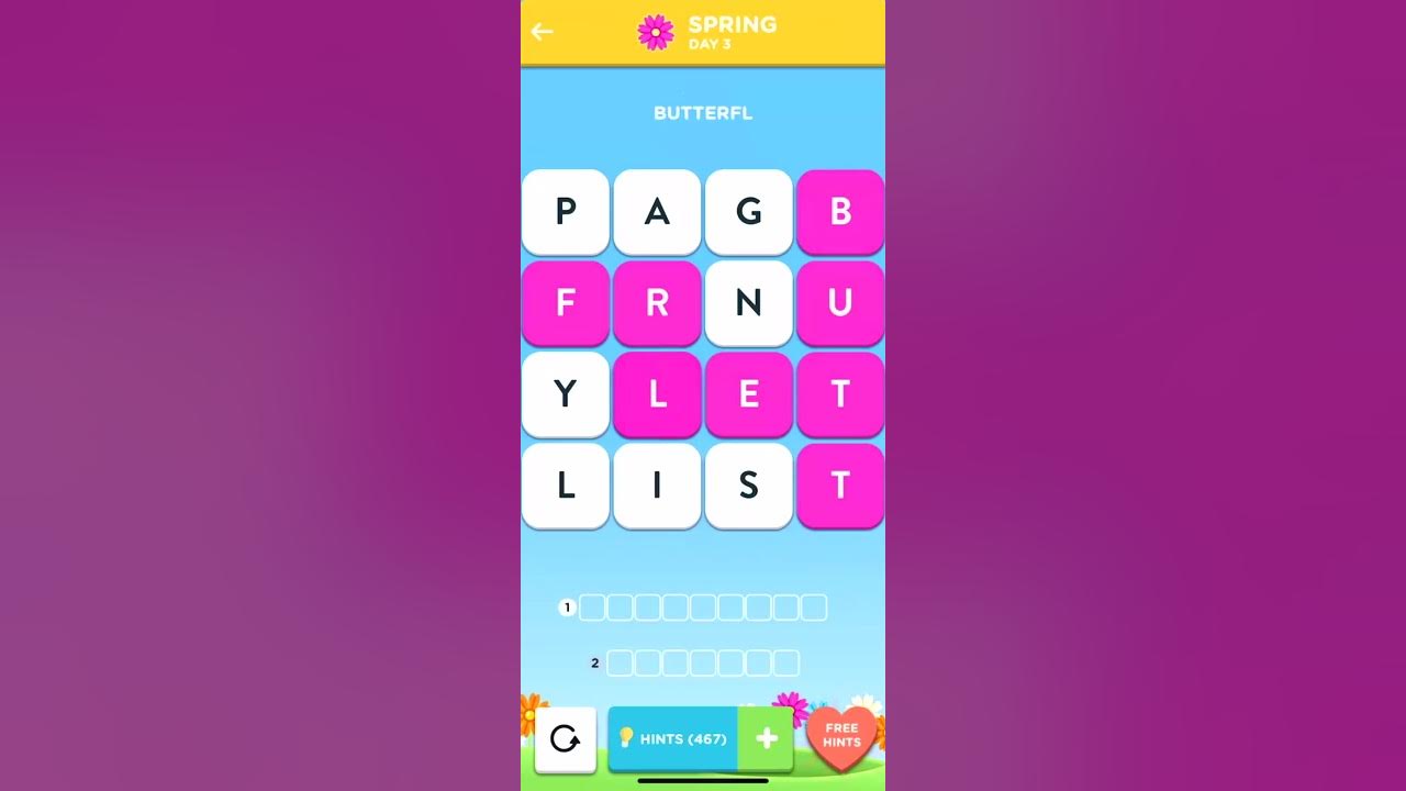 Wordbrain 2 Spring Challenge Day 3 Answers | Cheats For Wordbrain 2