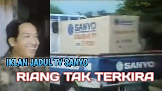 Iklan jadul tempo dulu super lucu kedatangan tv sanyo berwarna pertama seperti kedatangan mobil baru