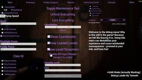 How to enable Five nights at Freddy
