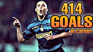 جميع اهداف رونالدو الظاهرة في مسيرته الكروية ● 414 هدف