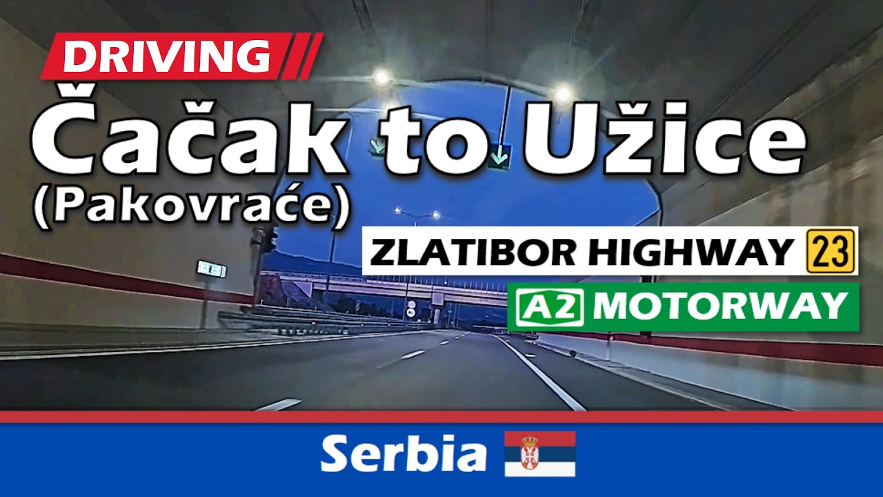 Driving Čačak to Užice, Serbia | Autoput Miloš Veliki i Zlatiborska magistrala