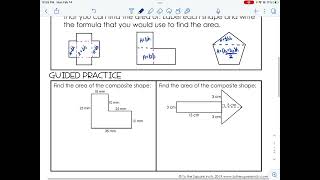 Area of Composite Figures Notes