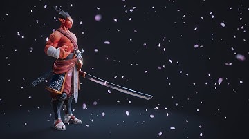 Crimson Ronin PBR character creation for games by Pierrick PICAUT