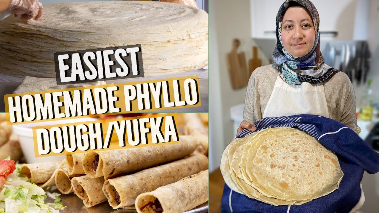 Homemade Phyllo / Yufka Dough From Scratch & Easiest Method To Cook On Stovetop