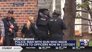 Person in custody after police standoff in Appleton