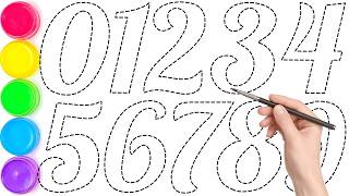 1234567890, Learn Numbers 0-9! 🎨 Drawing & Painting for Toddlers | Kids Drawing Videos | KS ART