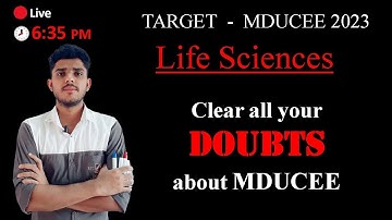MDUCEE Life Science Doubt clear session #mdu #mdurohtak #mducee #mducee2023