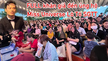 Minh Khắc Á Quân The Next Gentleman đến sớm cùng cả ngàn khán giả chờ đón xem Miss Universe SGTT