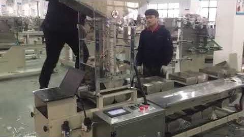 250pcs 500pcs paper straw bulk wrapping automatic counting machine