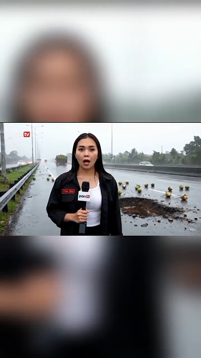 Jalan berlubang sanagat berbahaya buat pengendara (VIDIO AI)