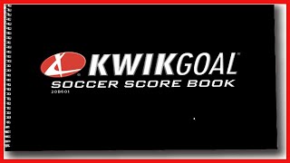 Score unisex adult Soccer score book, Black, 8 1 2-Inch H x 11-Inch W US