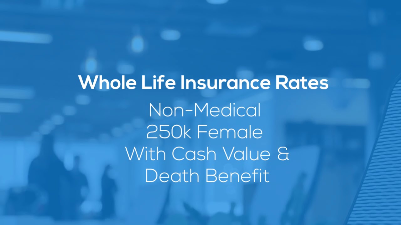 Whole Life Insurance Price Chart