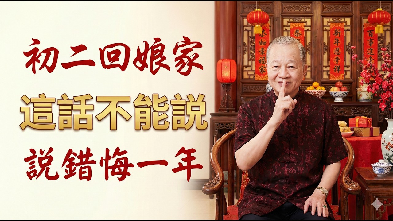大年初二回娘家，曾仕强：女婿千萬別踩這8個雷區，否則一年日子都不好過！#曾仕強 #易經智慧 #正月初二 #回娘家 #人情世故