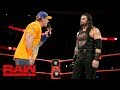 John Cena gives Roman Reigns a lesson in "failure": Raw, Sept. 11, 2017