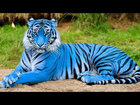 Vídeo: Tigre branco de bengala, incrível e lindo