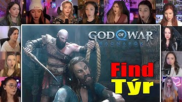 ALL GIRLS REACT TO GOD OF WAR RAGNAROK FULL GAME CUTSCENES|REACTION MASHUP|2025|GAME MOVIE|PART 3