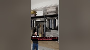 Cách làm tủ áo âm tường bạn nên biết #shorts